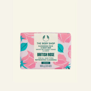 Xà Phòng Tắm Cho Mặt & Cơ Thể British Rose Cleansing Face & Body Bar 100G